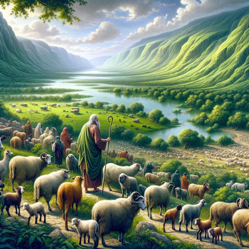 Ark.au Illustrated Bible - Genesis 13:11 - So Lot chose the Plain of the Jordan for himself. Lot traveled east, and they separated themselves the one from the other.