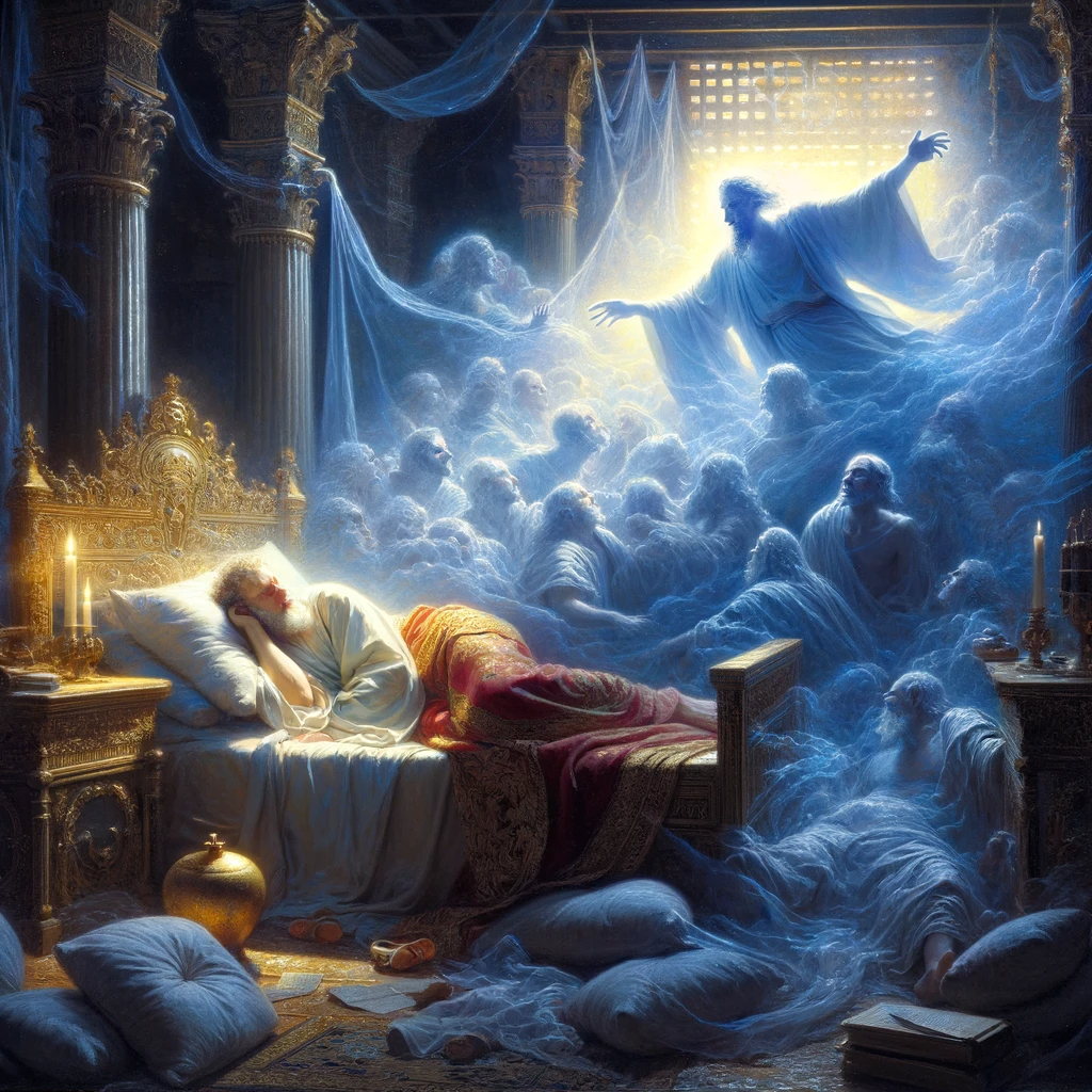 Ark.au Illustrated Bible - Genesis 20:3 - But God came to Abimelech in a dream of the night, and said to him, 