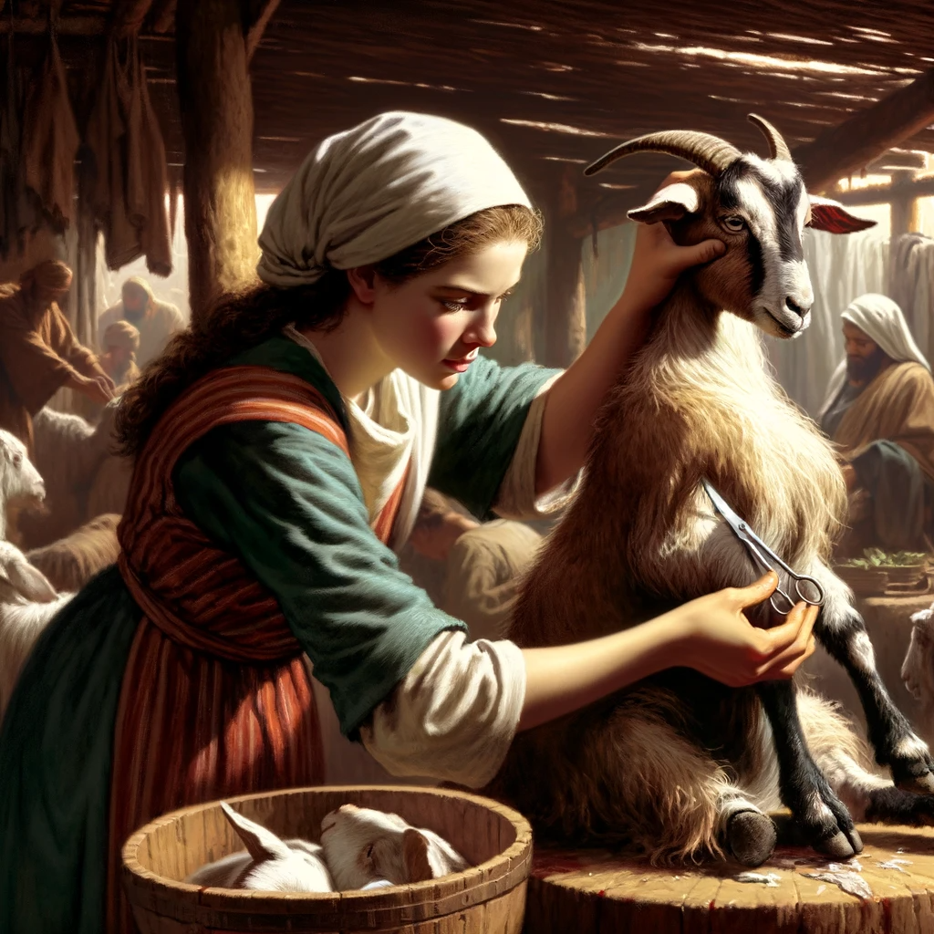 Ark.au Illustrated Bible - Genesis 27:9 - Go, I pray thee, to the flock, and fetch me thence two good kids of the goats. And I will make of them a savoury dish for thy father, such as he loves.