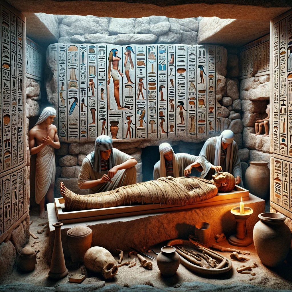 Ark.au Illustrated Bible - Genesis 50:26 - So Joseph died, being a hundred and ten years old: and they embalmed him, and he was put in a coffin in Egypt.