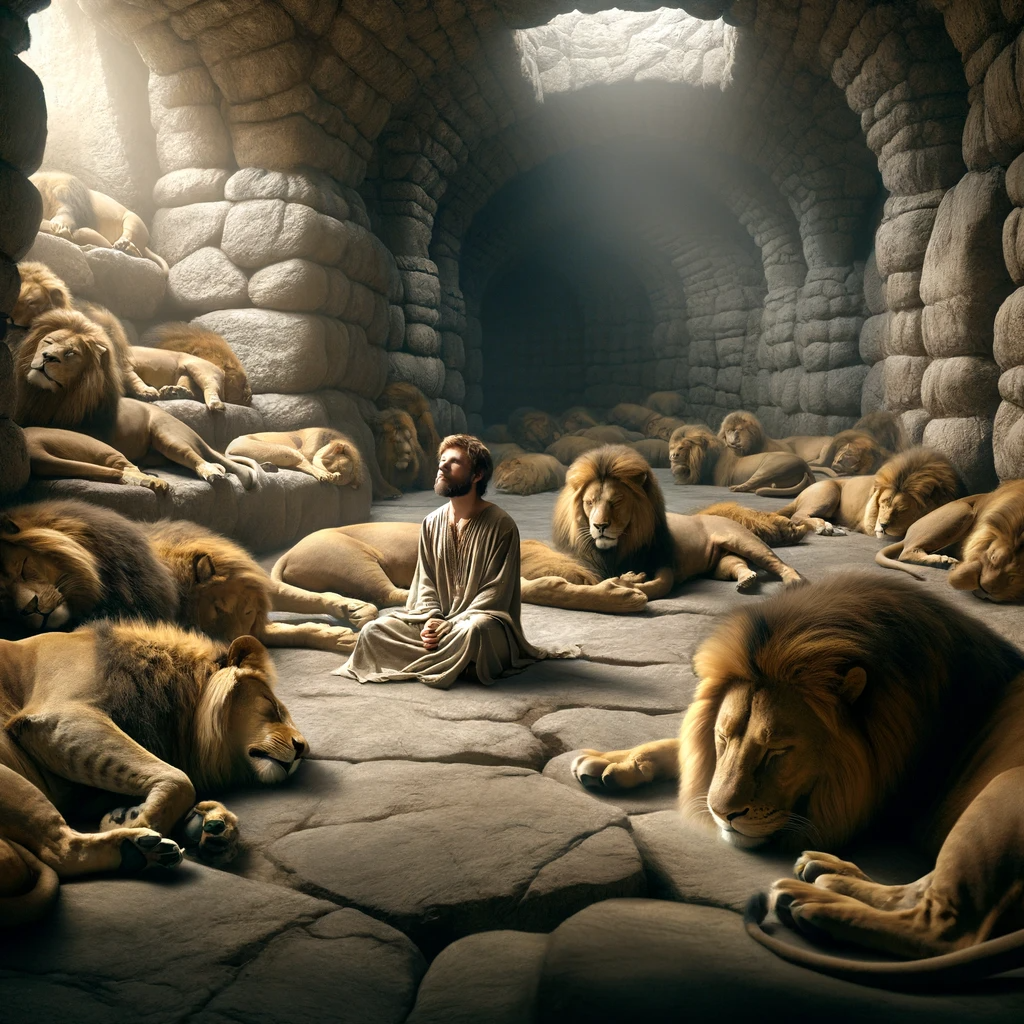 Ark.au Illustrated Bible - Daniel 6:22 - \6:21\Then said Daniel to the king, O king, live for ever.