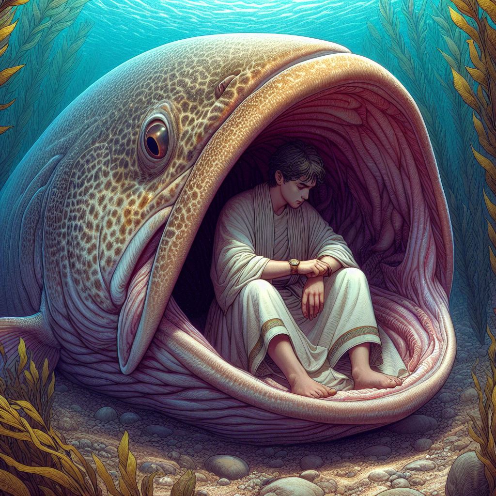 Ark.au Illustrated Bible - Jonah 1:16 - And the men feared Jehovah exceedingly, and offered a sacrifice unto Jehovah, and made vows.